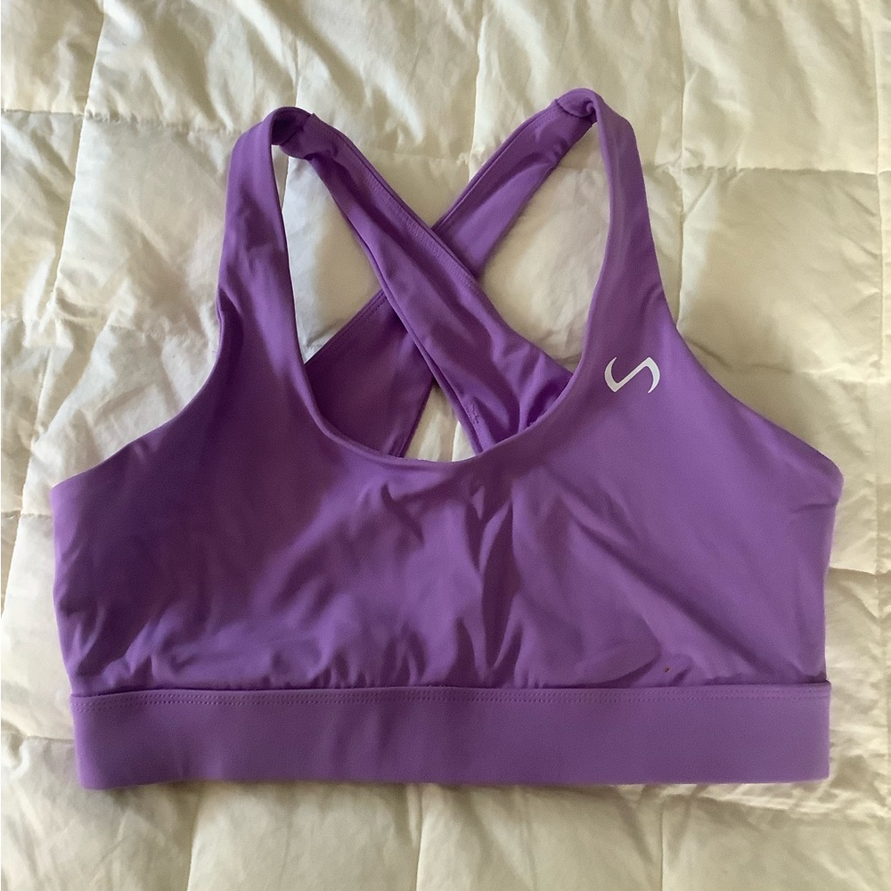 TLF HyperPower workout sports bra. Size M. Purple crush color.